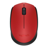 Mouse Inalambrico Logitech M170 Rojo