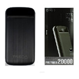 Cargador Power Bank 20000mah Treqa Pantalla Led Color Negro