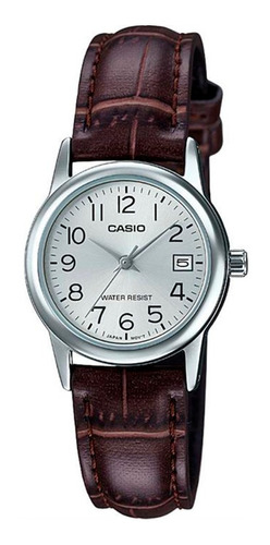 Relógio Casio Feminino Couro Ltp-v002l-7b2udf