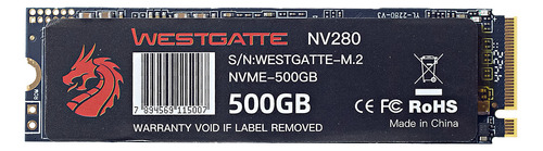 Disco Sólido Interno Westgatte 500gb M.2 Nvme Cor Preto