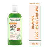Shampoo Naturaloe Control Caida Todo Tipo De Cabellos X360ml