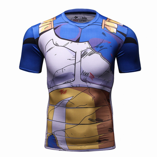 Playera Dragon Ball Battle Dañó Vegeta Cell Ejercicio Gym