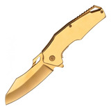 Navaja Táctica Dorada Razor Tactical Con Clip Color Dorado