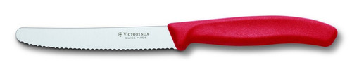 Cuchillo Victorinox P/ Verduras 11cm Acero Inox Rojo 6.7831