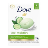 Dove Jabon En Barra Cool Moisture 8 Barras 106grs