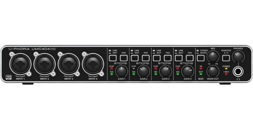 Interface Behringer Usb Umc404hd Usb Interfaz Placa De Audio