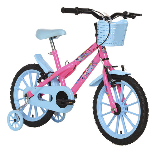 Bicicleta Infantil Vellares By Colli Aro16 Super Girl Rosa