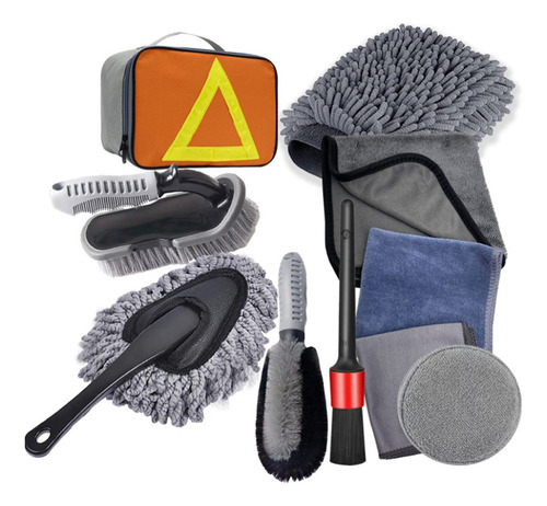 Kit De 10 Herramientas De Limpieza Para Coche De Clean Suits