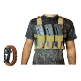 Chaleco Tactico Chest Rig Rbn Tactical Tan Pulsera