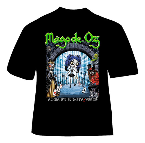 Polera Mago De Oz - Ver 27 - Alicia En El Metalverso