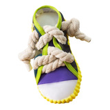 Dog Bite Tug Toy Squeaky Para La Borde De Zapato Amarillo