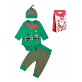 Infant Baby Boy Christmas Elf Outfits Ropa De Navidad Conjun