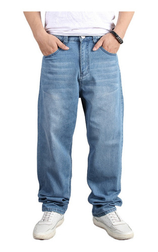 Pantalones Vaqueros Hip Hop Para Hombre, Talla Grande