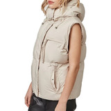 Campera Mujer Puffer Inflable Parka Chaleco Capucha Cierre