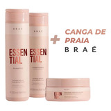 Kit Sh E Condi 250ml, Máscara 200g + Canga Braé