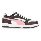 Zapatillas Urbanas Puma Rbd Game Low En Blanco Y Rosa