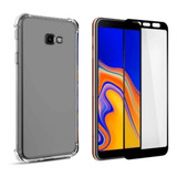 Kit Capa Capinha Case Para Galaxy J4 Plus + Pelicula 3d