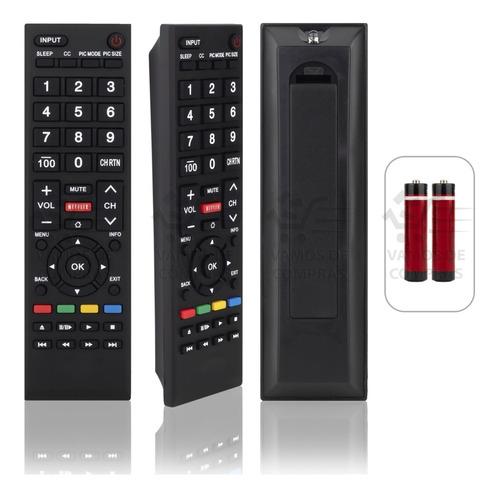 Control Remoto Pantalla Toshiba Ct-8037 Smart Tv Netflix