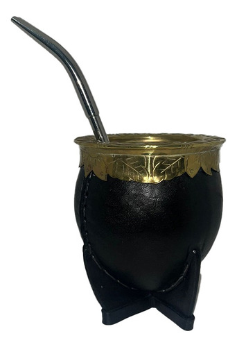 Mate Imperial Bronce Cincelado + Bombilla 