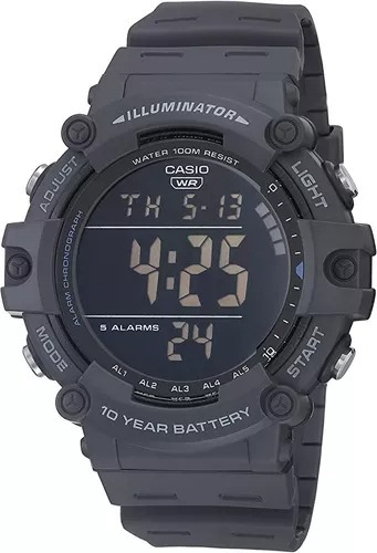 Reloj Casio Illuminator Ae1500wh Táctico Caja Grande Digital