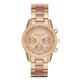 Reloj Michael Kors Ritz Para Mujer En Tono Dorado Mk6475