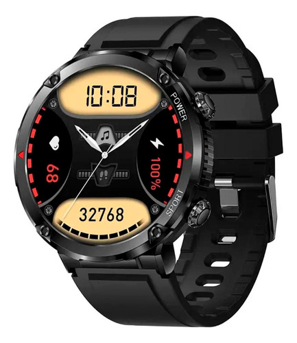 Relógio Smartwatch Masculino Militar Fitness Tracker Preto