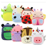 Vta Mayorista Pack X10 Mochila Peluche Jardín Animalitos Zoo