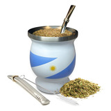 Juego De Tazas Naturales De Yerba Mate Argentina Incluye 2 B