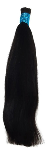 Cabelo Humano Liso Natural 35cm -50 G Imediato Cor Castanho