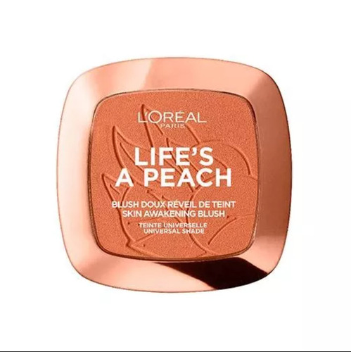 Rubor L'oréal Paris Woke Up Like This Life's A Peach Compacto Tono 01