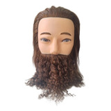 Cabeça De Boneco Masculino Barba Crespa Cod 1620