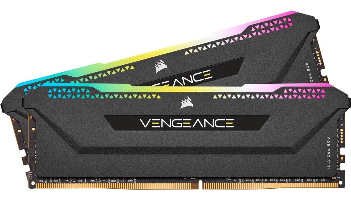 CORSAIR VENGEANCE RGB PRO SL DDR4 2X8 GB 3200MHZ C16 NEGRO