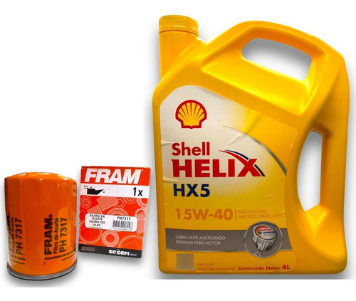 Kit Aceite Helix 15w40 Y Filtro Honda Crv Hrv Civic Fit City