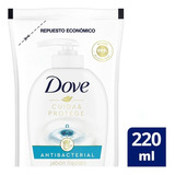 Refill Jabón Líquido Para Las Manos Dove Antibacterial X 220 Ml