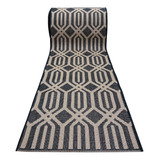 Passadeira Trilho 2m Sisal Geometrico Nature Trancado 66x200