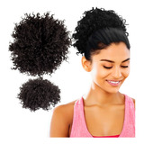 Aplique Coque Afro Puff - 120g/30cm - Textura Natural Weng Cor Coque #2 Castanho Escuro