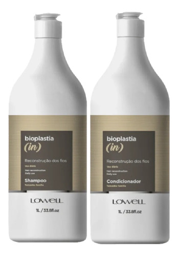 Lowell Bioplastia (in) Kit Shampoo 1l+condicionador 1l