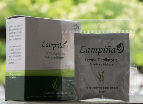 Crema Depilatoria Lampiña Con Extractos - g a $129