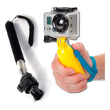 Monopod Selfie Stick + Flotador Boompy Cámara Tipo Go Pro.