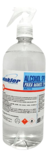 Alcohol Para Manos 70% Certificado Isp En Spray 1 Litro