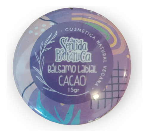 Bálsamo Labial Vegano De Natural Cacao - Sentida Botánica