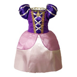 Vestido Princesa Infantil Midi Roxo Menina Criança 1 Ao 12