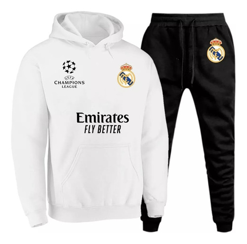 Conjunto Real Madrid Moletom Time Personalizada Qualidade
