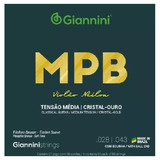 Encordoamento Giannini Mpb Genwg Violão Nylon Tensão Média