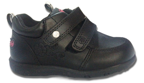Zapato Escolar Cuero Niña Bubble Gummers 125-6001  Negro