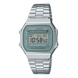 Reloj Casio A168wa-5a Celeste Vintage Retro  Casio Centro