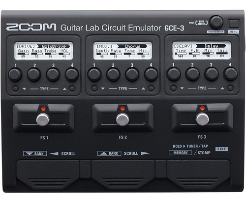Interface De Guitarra Zoom Gce-3 Guitar Lab Circuit Emulator