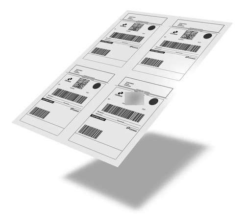 Etiqueta Impressora A4 98 X 139 Mm 100 Folhas 400 Etiquetas