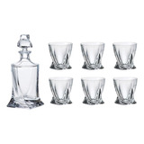 Juego De Whisky Crystalex Bohemia Quadro, 1 Vaso De Cristal 