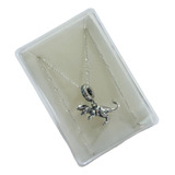 Collar De Dinosaurio 3d De Plata +estuche Yu7